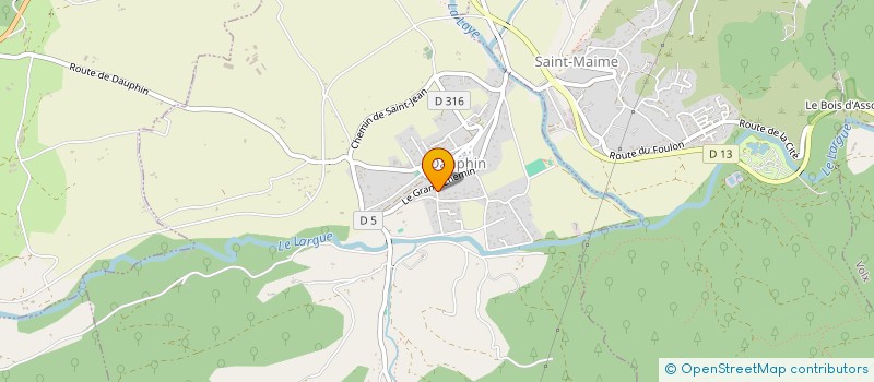 localisation de l'entreprise MONSIEUR DIDIER D'AUBAS DE FERROU  DAUPHIN