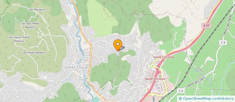 localisation de l'entreprise MONSIEUR DIDIER D'HALLUIN  SOLLIES-TOUCAS