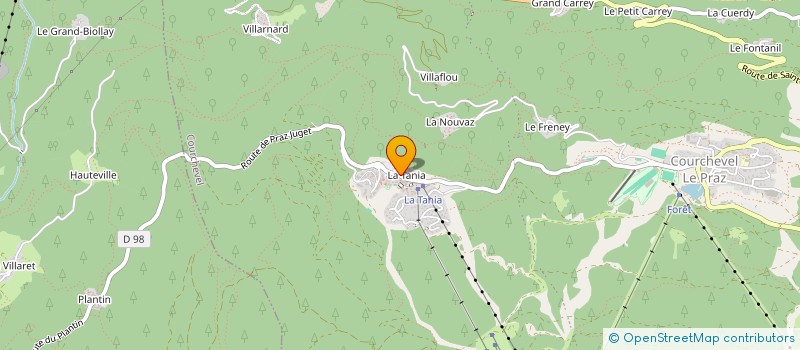 localisation de l'entreprise MONSIEUR DIDIER DAFFY à COURCHEVEL