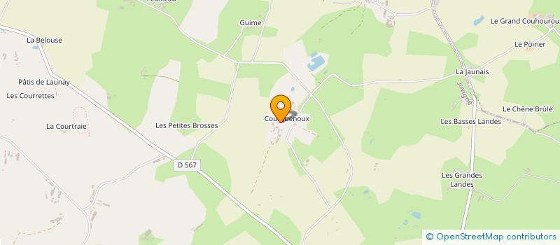 localisation de l'entreprise MONSIEUR DIDIER DALIGAULT à JUVIGNE