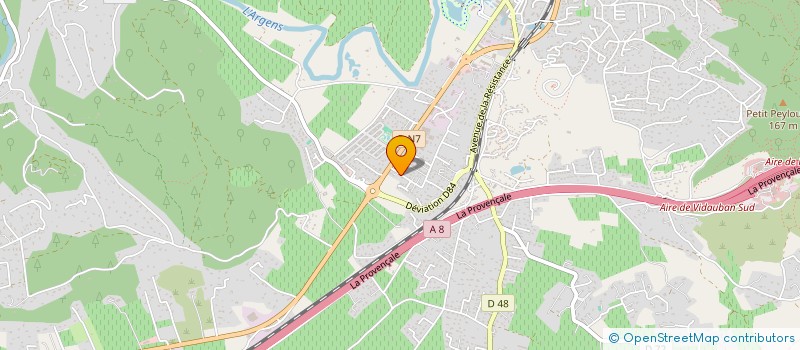 localisation de l'entreprise MONSIEUR DIDIER DAMBREVILLE  VIDAUBAN