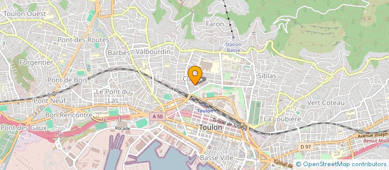 localisation de l'entreprise MONSIEUR DIDIER DANTEL  TOULON