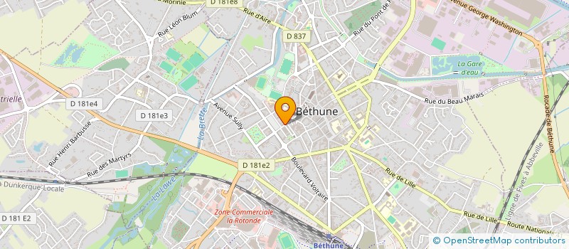 localisation de l'entreprise MONSIEUR DIDIER DARRAS à BETHUNE