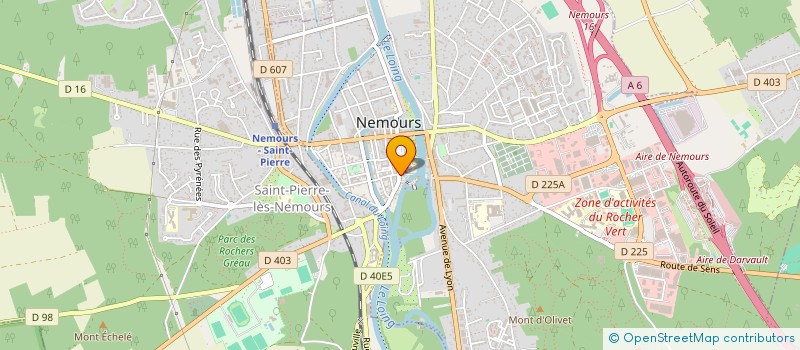 localisation de l'entreprise MONSIEUR DIDIER DARRY à NEMOURS