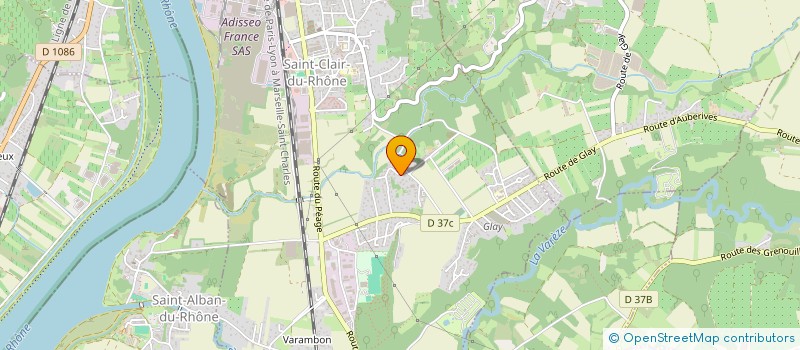 localisation de l'entreprise MONSIEUR DIDIER DE SOUZA  SAINT-CLAIR-DU-RHONE
