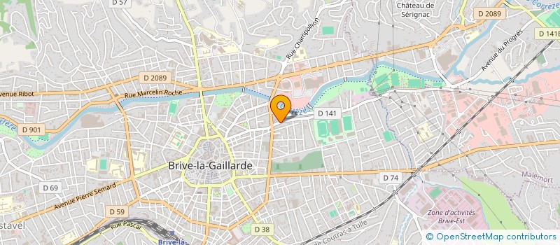 localisation de l'entreprise MONSIEUR DIDIER DEBRIEL à BRIVE-LA-GAILLARDE