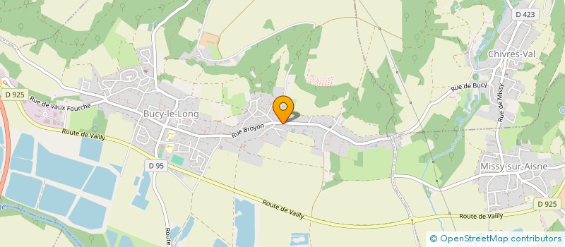 localisation de l'entreprise MONSIEUR DIDIER DEGABE  BUCY-LE-LONG