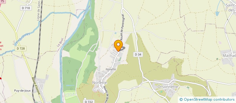 localisation de l'entreprise MONSIEUR DIDIER DEGEZ  NONETTE-ORSONNETTE