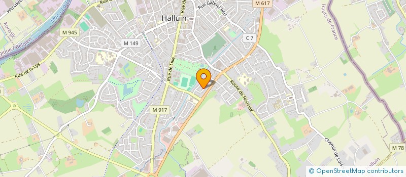 localisation de l'entreprise MONSIEUR DIDIER DELAHOUSSE  HALLUIN