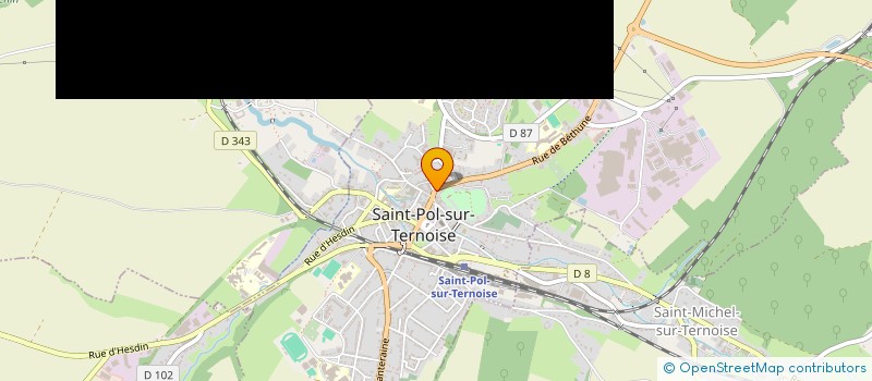 localisation de l'entreprise MONSIEUR DIDIER DELBE à SAINT-POL-SUR-TERNOISE