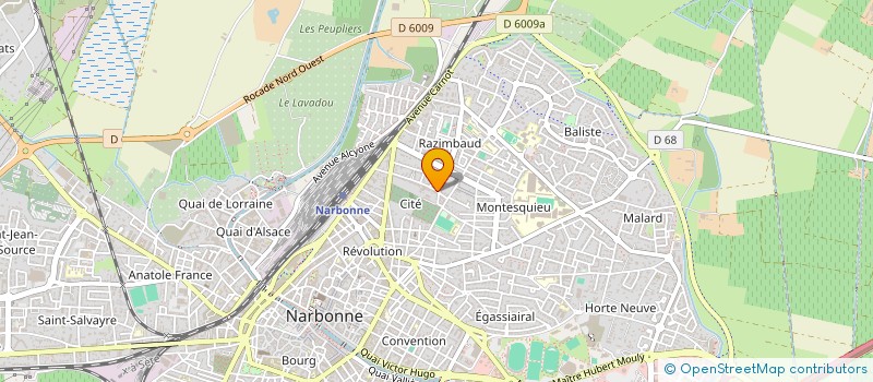 localisation de l'entreprise MONSIEUR DIDIER DELBOURG  NARBONNE