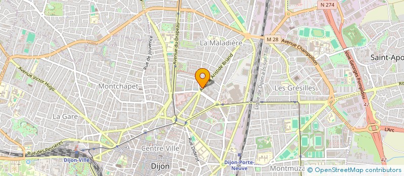 localisation de l'entreprise MONSIEUR DIDIER DELBRAYERE à DIJON