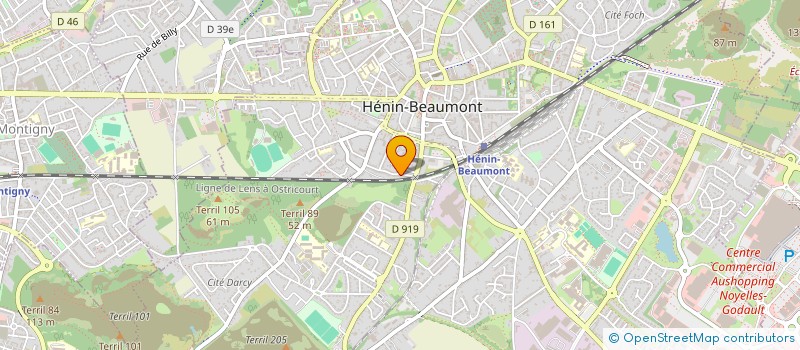 localisation de l'entreprise MONSIEUR DIDIER DELFOSSE  HENIN-BEAUMONT