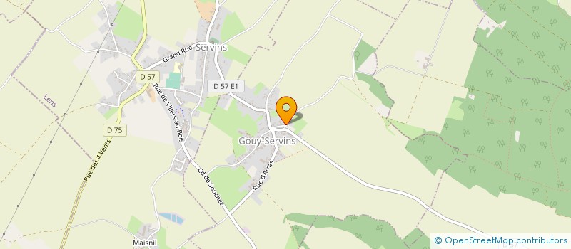 localisation de l'entreprise MONSIEUR DIDIER DELSART  GOUY-SERVINS