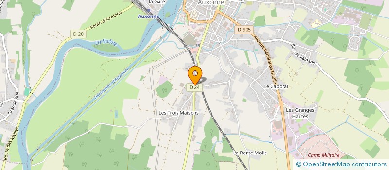 localisation de l'entreprise MONSIEUR DIDIER DEMANGE  AUXONNE