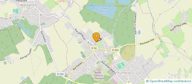 localisation de l'entreprise MONSIEUR DIDIER DENNEULIN  THUMERIES