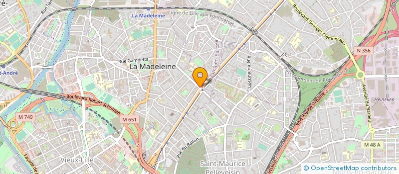 localisation de l'entreprise MONSIEUR DIDIER DENORME à LA MADELEINE