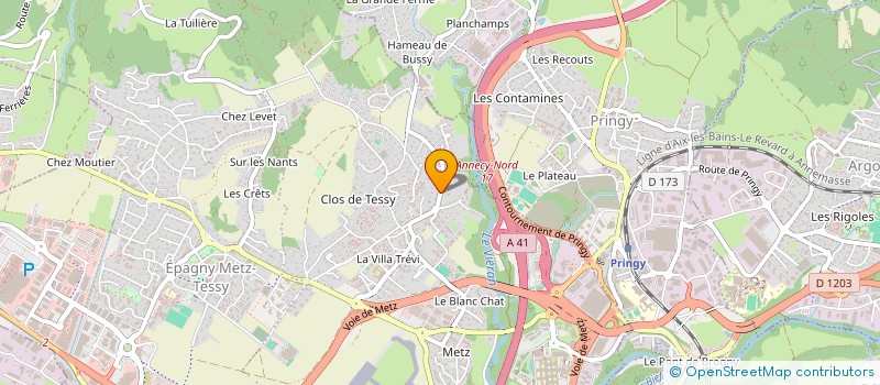 localisation de l'entreprise MONSIEUR DIDIER DEPIGNY  EPAGNY METZ-TESSY