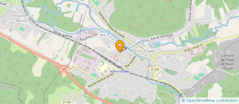 localisation de l'entreprise MONSIEUR DIDIER DERHAN  RAON-L'ETAPE