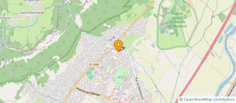 localisation de l'entreprise MONSIEUR DIDIER DESCHANEL  CROLLES