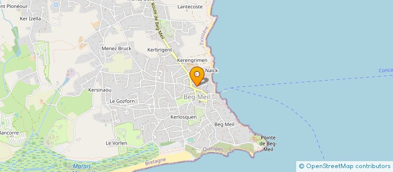 localisation de l'entreprise MONSIEUR DIDIER DESGRUGILLERS  FOUESNANT