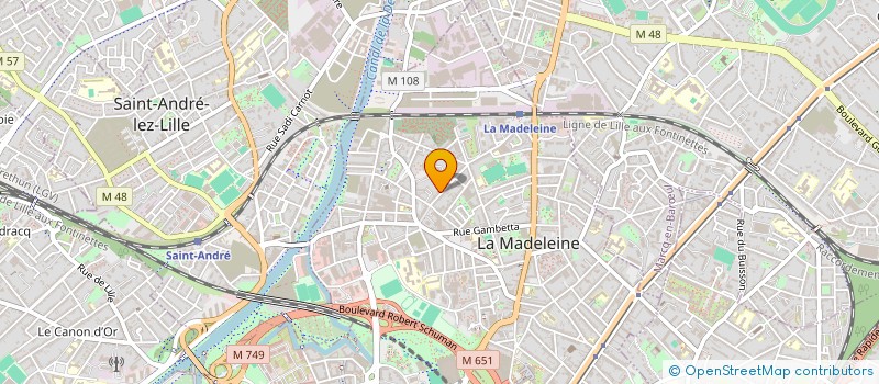 localisation de l'entreprise MONSIEUR DIDIER DESROSES  LA MADELEINE