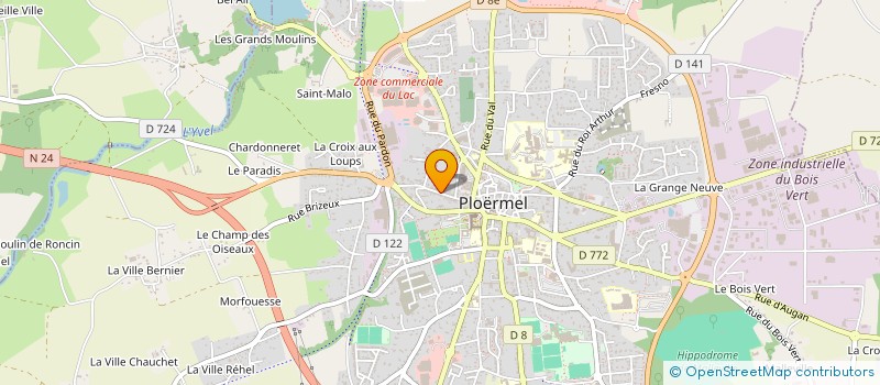 localisation de l'entreprise MONSIEUR DIDIER DEVAUX à PLOERMEL