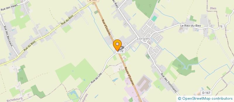 localisation de l'entreprise MONSIEUR DIDIER DHALLUIN  RICHEBOURG