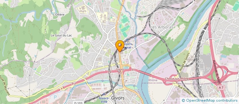 localisation de l'entreprise MONSIEUR DIDIER DI CURSI  GIVORS