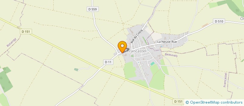 localisation de l'entreprise MONSIEUR DIDIER DINOUARD  FRANCASTEL