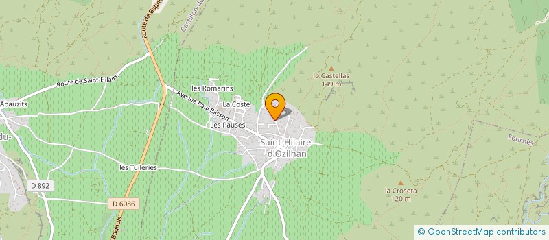 localisation de l'entreprise MONSIEUR DIDIER DOMENECH  SAINT-HILAIRE-D'OZILHAN