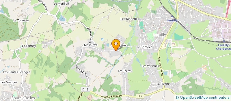 localisation de l'entreprise MONSIEUR DIDIER DOMINIQUE  LENTILLY