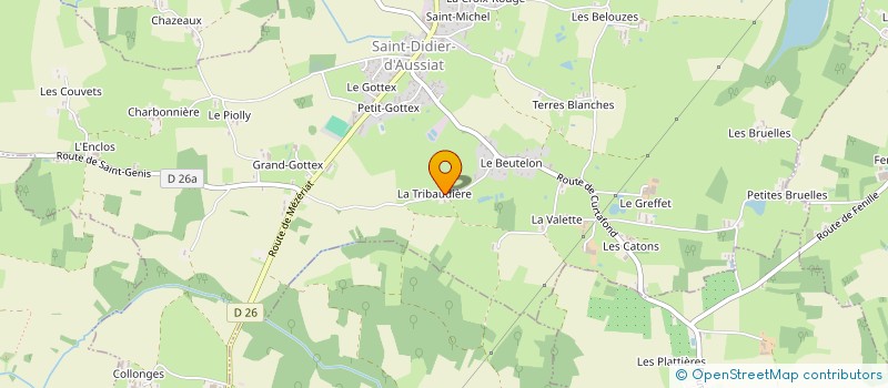 localisation de l'entreprise MONSIEUR DIDIER DONIN DE ROSIERE  SAINT DIDIER D'AUSSIAT