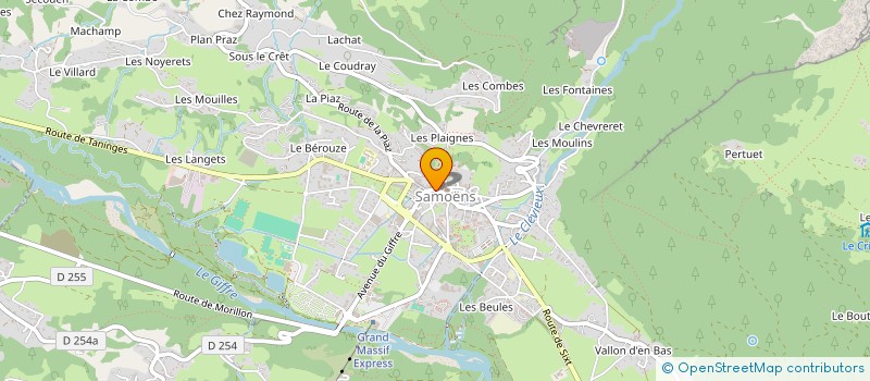 localisation de l'entreprise MONSIEUR DIDIER DUBOIS à SAMOENS