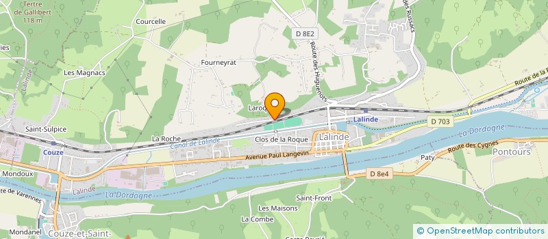 localisation de l'entreprise MONSIEUR DIDIER DUBOIS  LALINDE