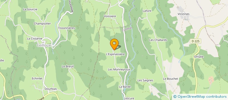 localisation de l'entreprise MONSIEUR DIDIER DUBOURGNOUX  TOURS-SUR-MEYMONT