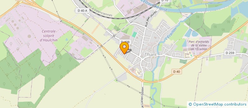 localisation de l'entreprise MONSIEUR DIDIER DUJARDIN  THIANT