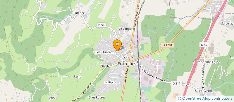 localisation de l'entreprise MONSIEUR DIDIER DUPONT à ENTRELACS