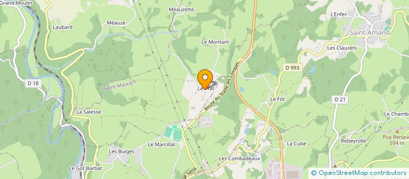 localisation de l'entreprise MONSIEUR DIDIER DUPRAT à SAINT-MAIXANT