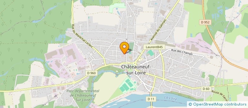 localisation de l'entreprise MONSIEUR DIDIER DURAND à CHATEAUNEUF-SUR-LOIRE
