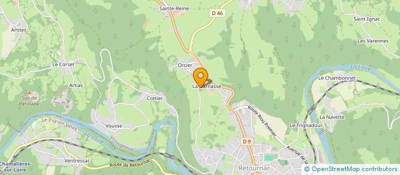 localisation de l'entreprise MONSIEUR DIDIER DURANTON  RETOURNAC