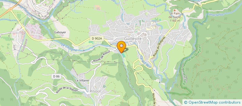 localisation de l'entreprise MONSIEUR DIDIER DURBIN  GUILLESTRE