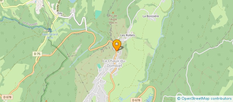 localisation de l'entreprise MONSIEUR DIDIER EPAILLY  LA CHAUX-DU-DOMBIEF