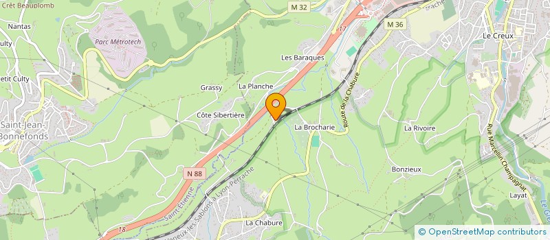 localisation de l'entreprise MONSIEUR DIDIER FAURE à SAINT-CHAMOND