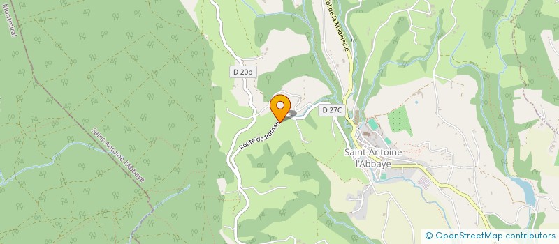 localisation de l'entreprise MONSIEUR DIDIER FAYOLAS  SAINT ANTOINE L'ABBAYE