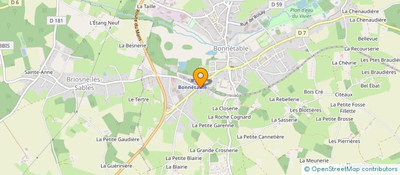 localisation de l'entreprise MONSIEUR DIDIER FELQUIN  BONNETABLE