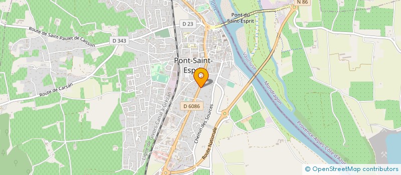 localisation de l'entreprise MONSIEUR DIDIER FELTRIN à PONT-SAINT-ESPRIT