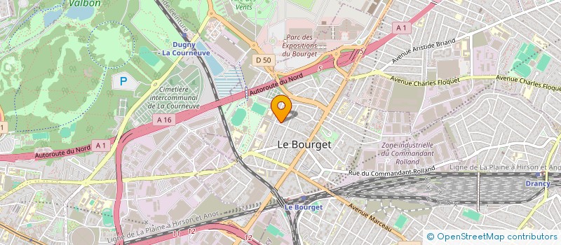 localisation de l'entreprise MONSIEUR DIDIER FILLON à LE BOURGET