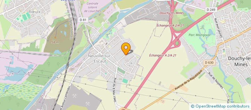 localisation de l'entreprise MONSIEUR DIDIER FINEZ  NEUVILLE-SUR-ESCAUT