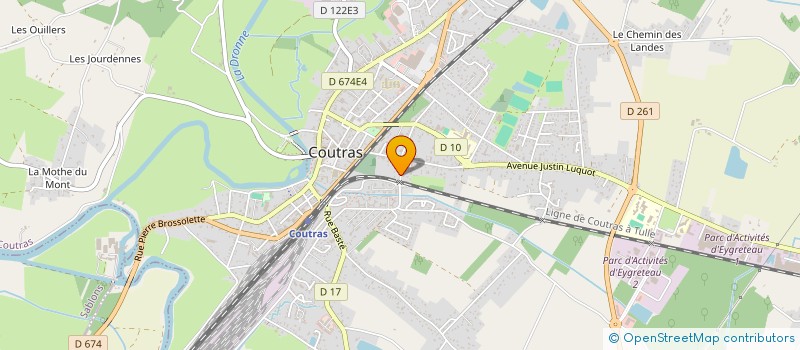 localisation de l'entreprise MONSIEUR DIDIER FLEURY  COUTRAS